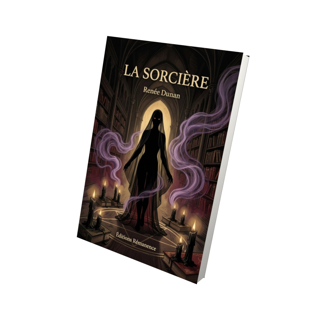 Livre La Sorcière par Renée Dunan - Vue 3D - Editions Remanence