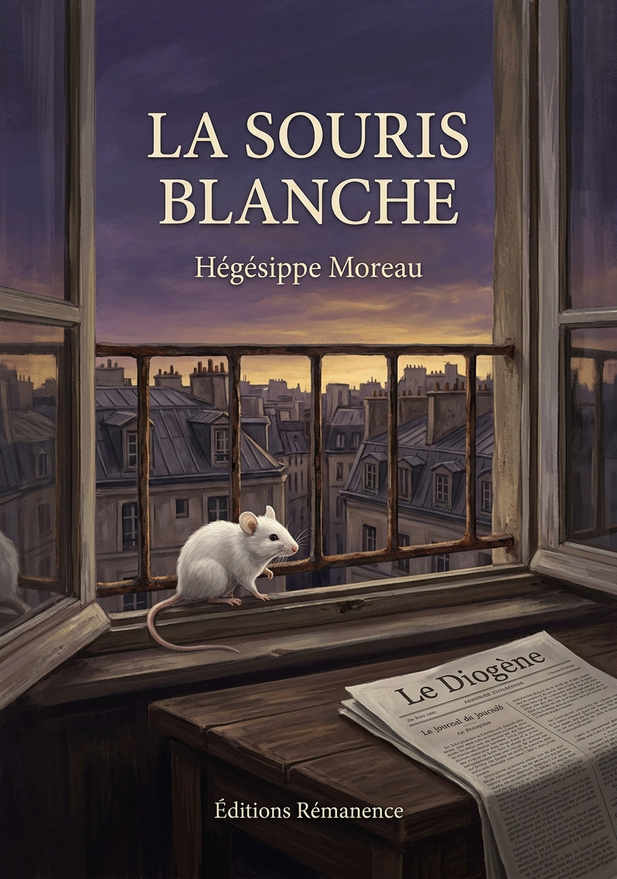 Livre La Souris blanche par Hégésippe Moreau - Couverture - Editions Remanence