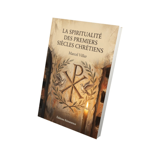 Livre La spiritualité des premiers siècles chrétiens - Marcel Viller - Vue 3D - Editions Remanence
