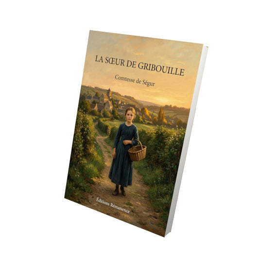 Livre La Sœur de Gribouille par Comtesse de Ségur - Vue 3D - Editions Remanence