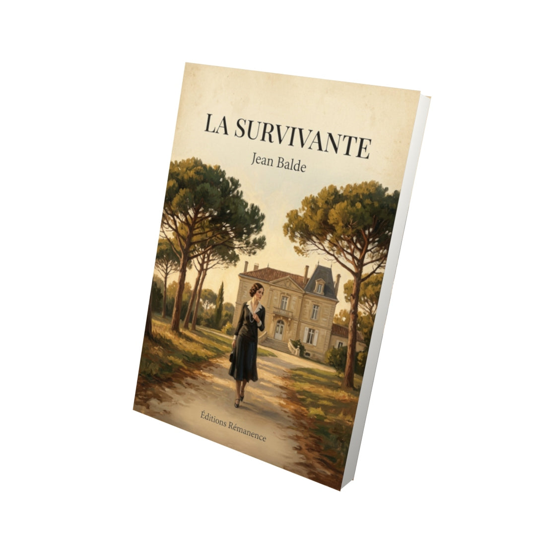 Livre La survivante - Jean Balde - Vue 3D - Editions Remanence