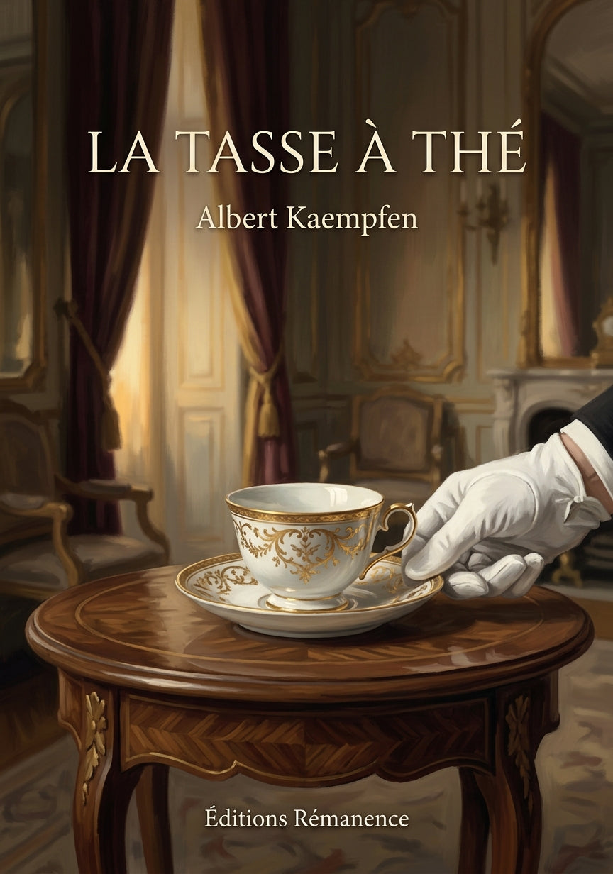 Livre La Tasse à thé par Albert Kaempfen - Couverture - Editions Remanence