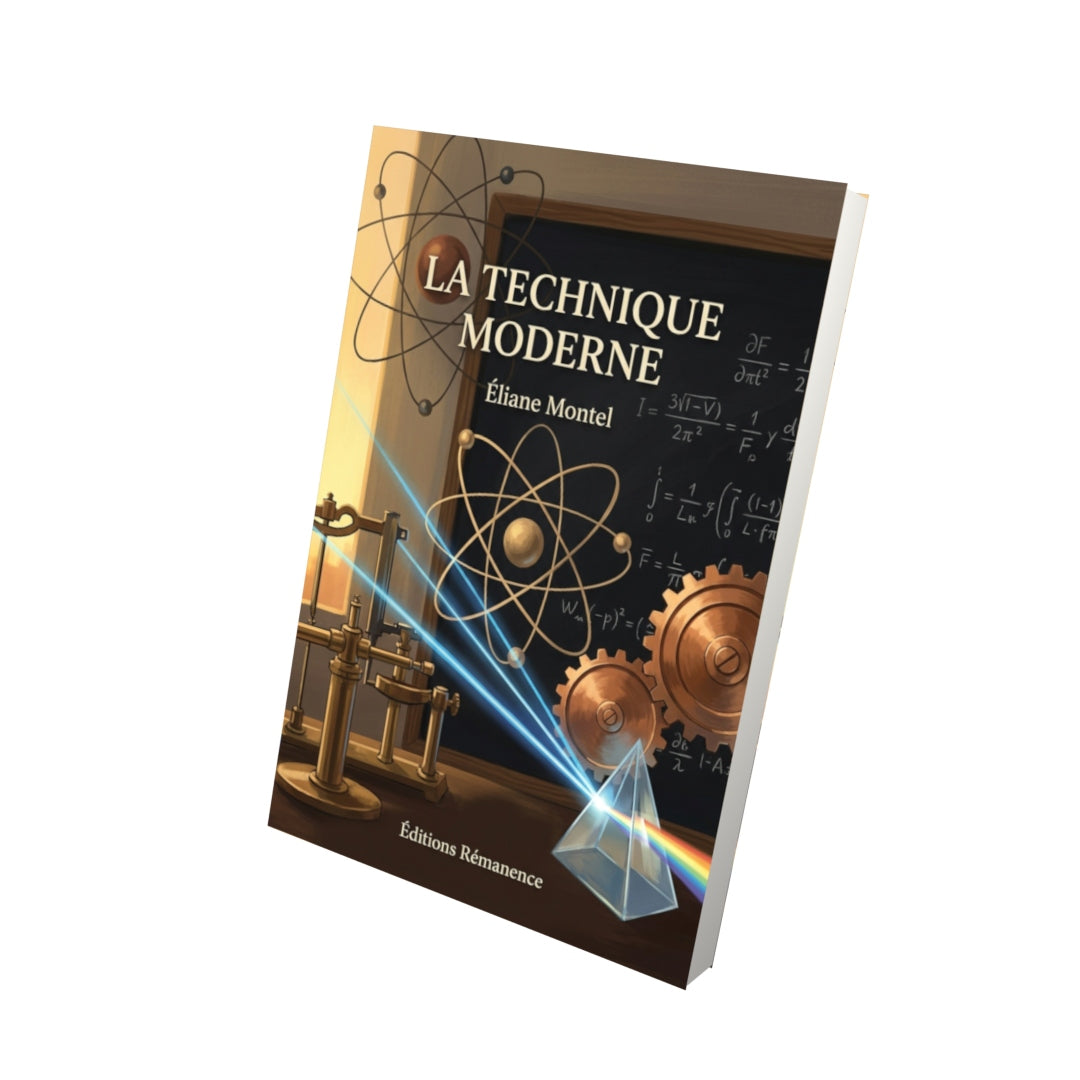 Livre La Technique moderne par Éliane Montel - Vue 3D - Editions Remanence