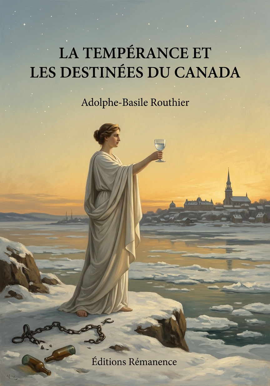 Livre La tempérance et les destinées du Canada par Adolphe-Basile Routhier - Couverture - Editions Remanence