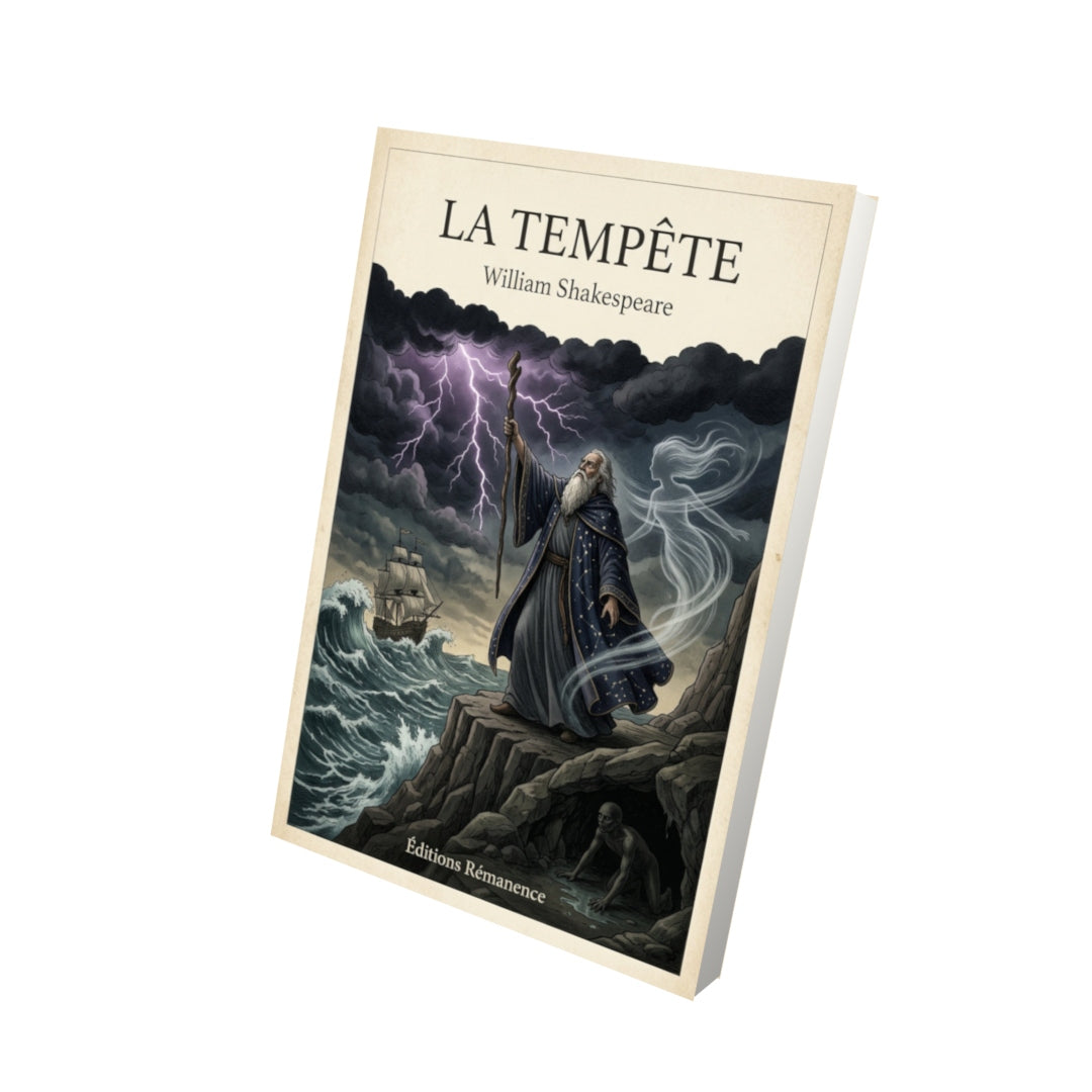Livre La Tempête - William Shakespeare - Vue 3D - Editions Remanence