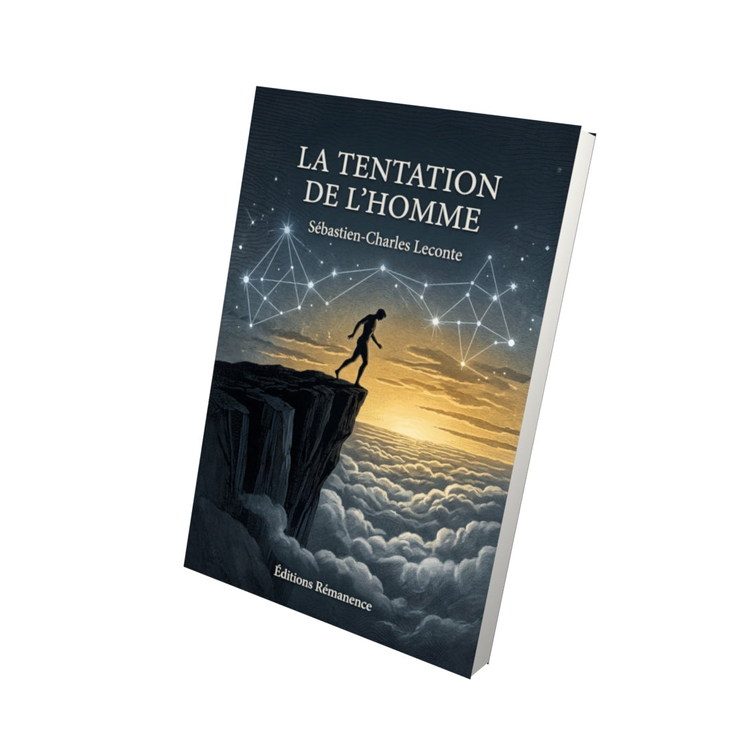 Livre La Tentation de l’homme par Sébastien-Charles Leconte - Vue 3D - Editions Remanence
