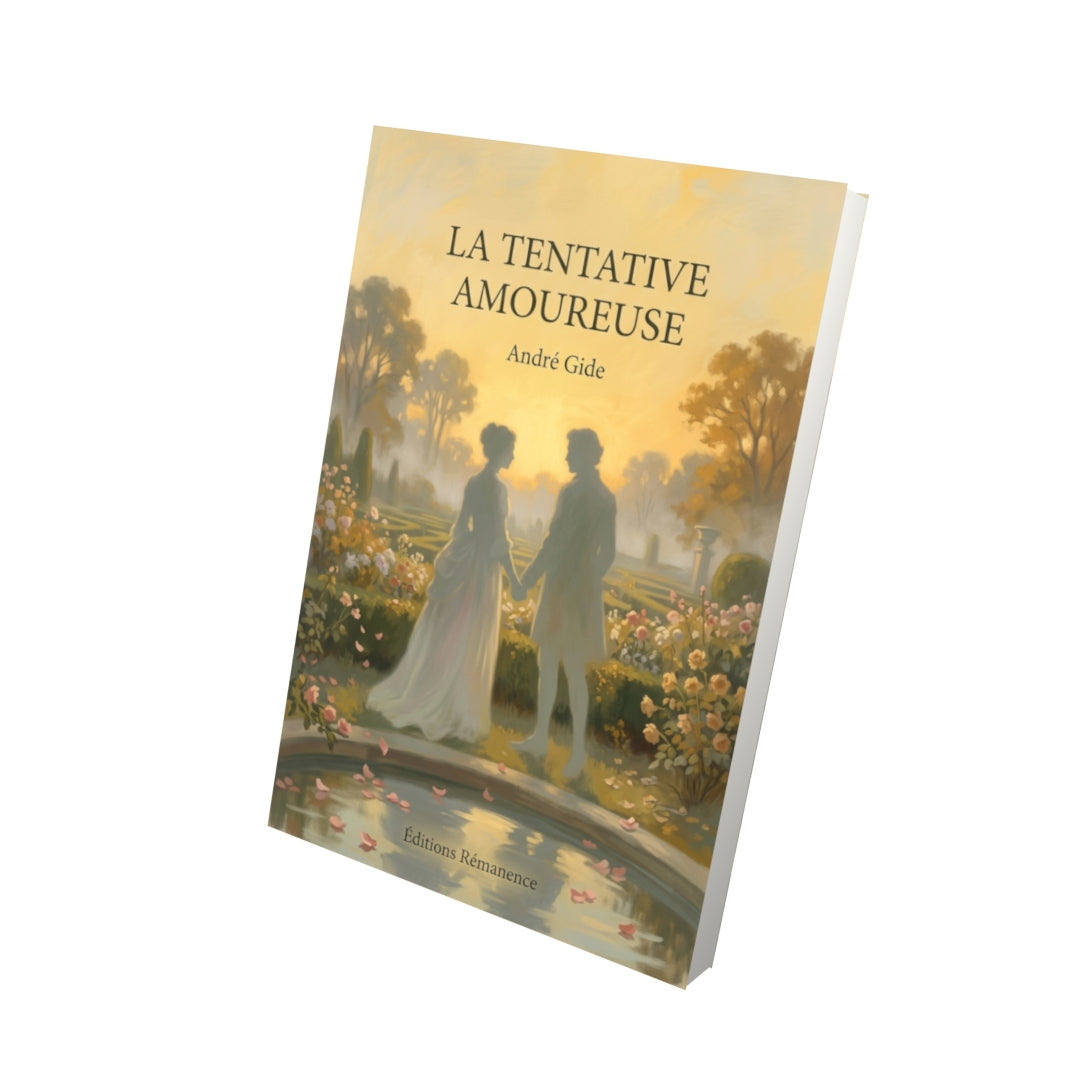Livre La Tentative amoureuse par André Gide - Vue 3D - Editions Remanence