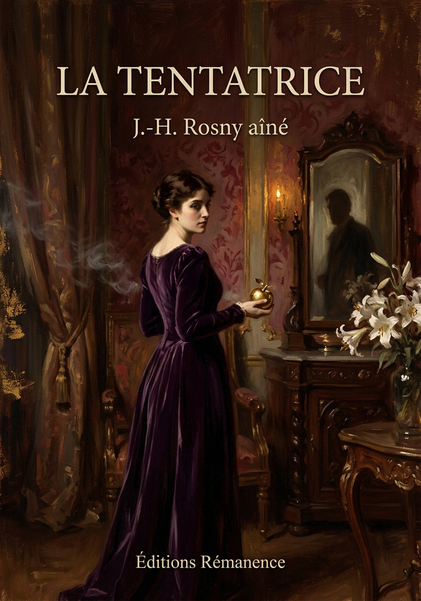 Livre La Tentatrice par J.-H. Rosny aîné - Couverture - Editions Remanence