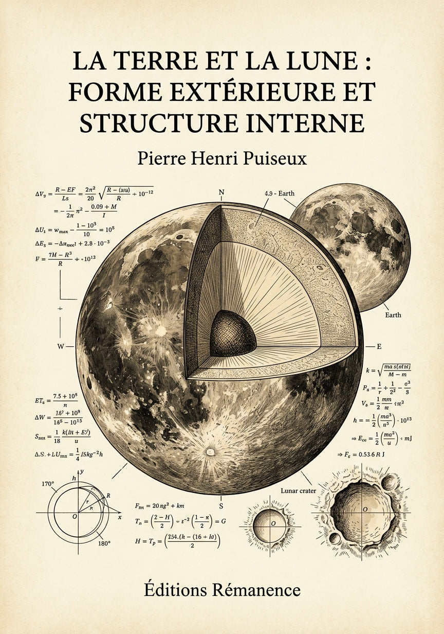 La terre et la lune : forme extérieure et structure interne - Pierre Henri Puiseux (Couverture)