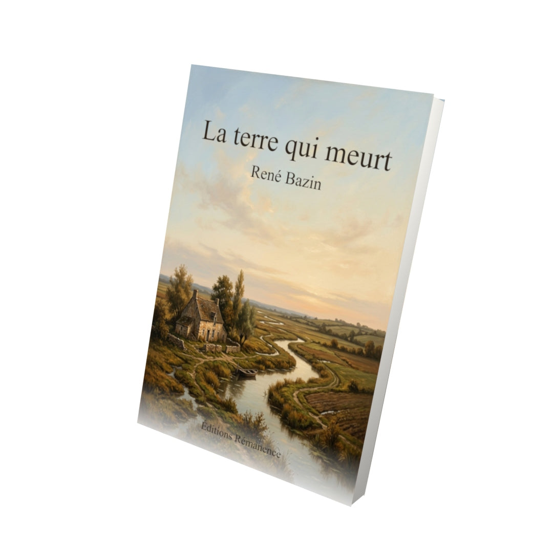 Livre La terre qui meurt – René Bazin - Vue 3D - Editions Remanence
