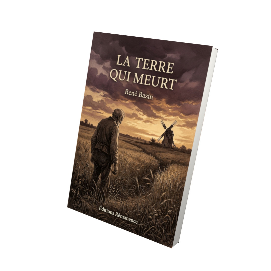Livre La Terre qui meurt par René Bazin - Vue 3D - Editions Remanence
