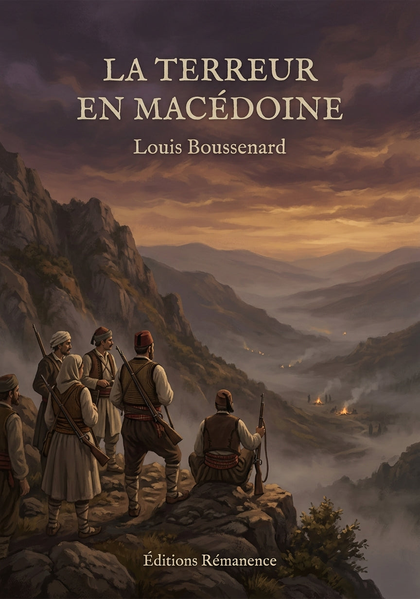 Livre La Terreur en Macédoine par Louis Boussenard - Couverture - Editions Remanence