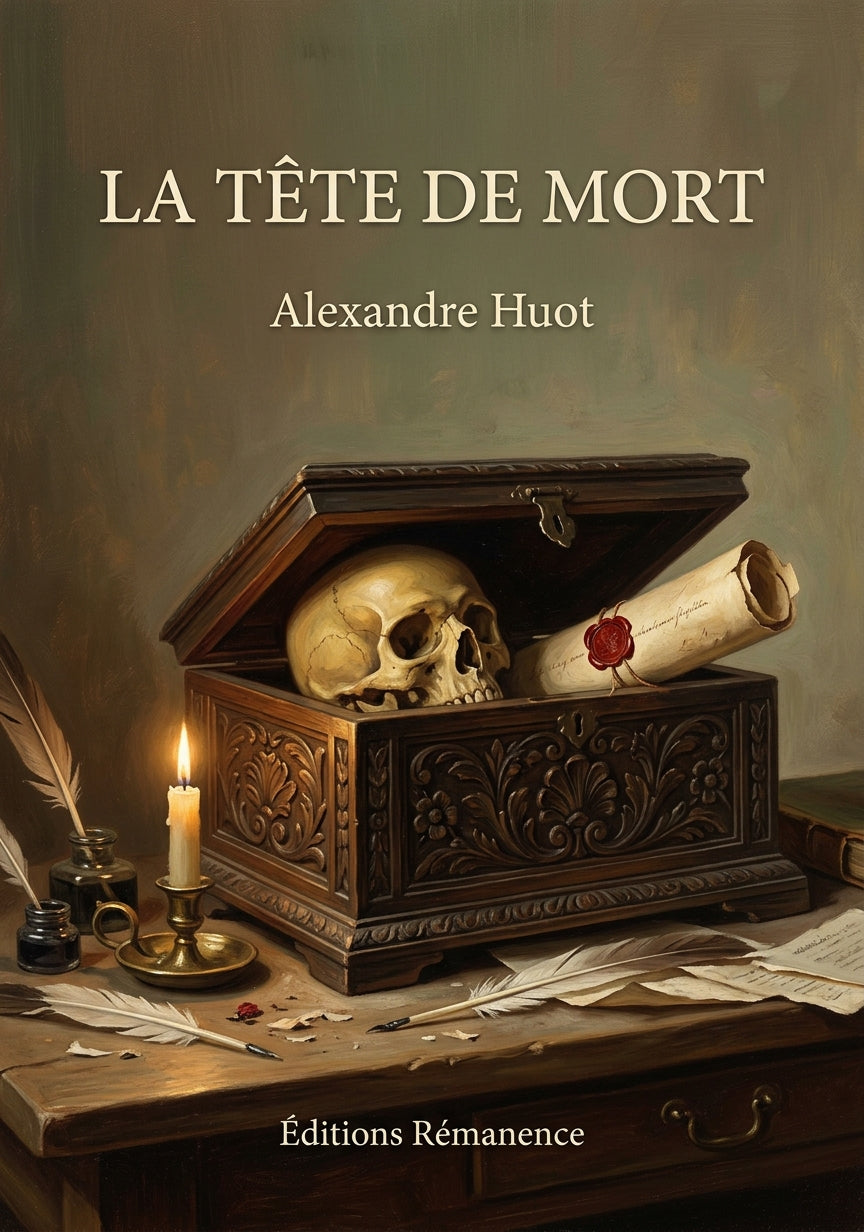 Livre La tête de mort par Alexandre Huot - Couverture - Editions Remanence