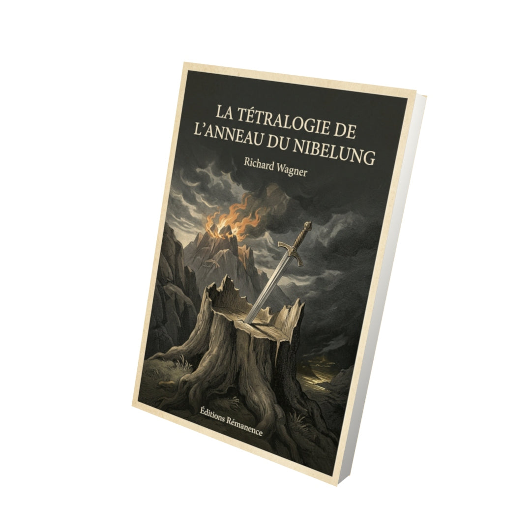 Livre La Tétralogie de l'Anneau du Nibelung - Richard Wagner - Vue 3D - Editions Remanence