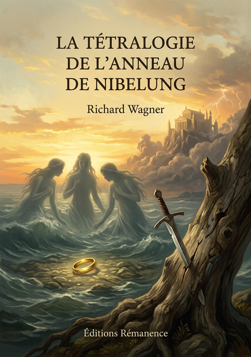 Livre La Tétralogie de l’Anneau de Nibelung par Richard Wagner - Couverture - Editions Remanence