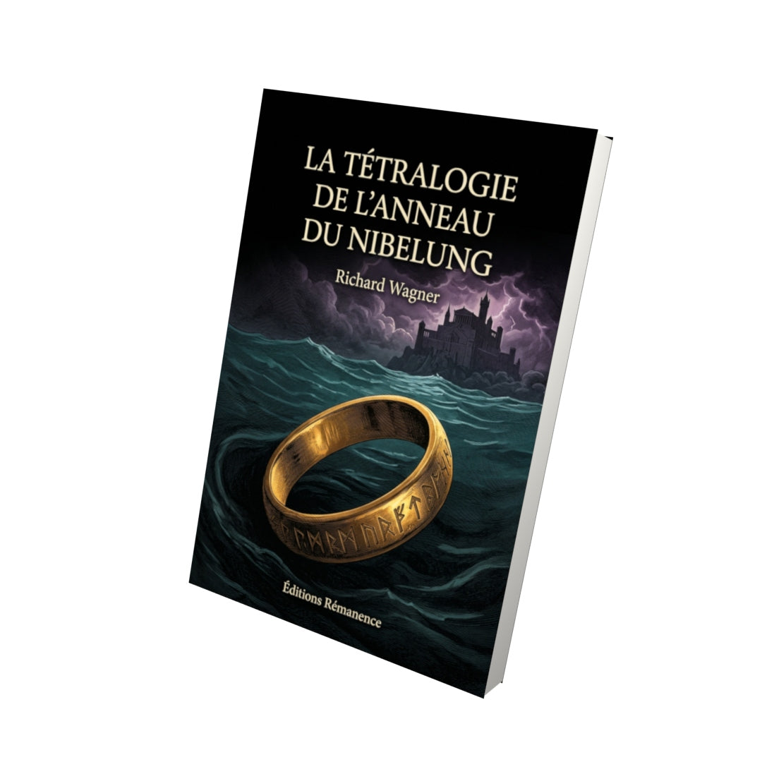 Livre La Tétralogie de l’Anneau du Nibelung par Richard Wagner - Vue 3D - Editions Remanence