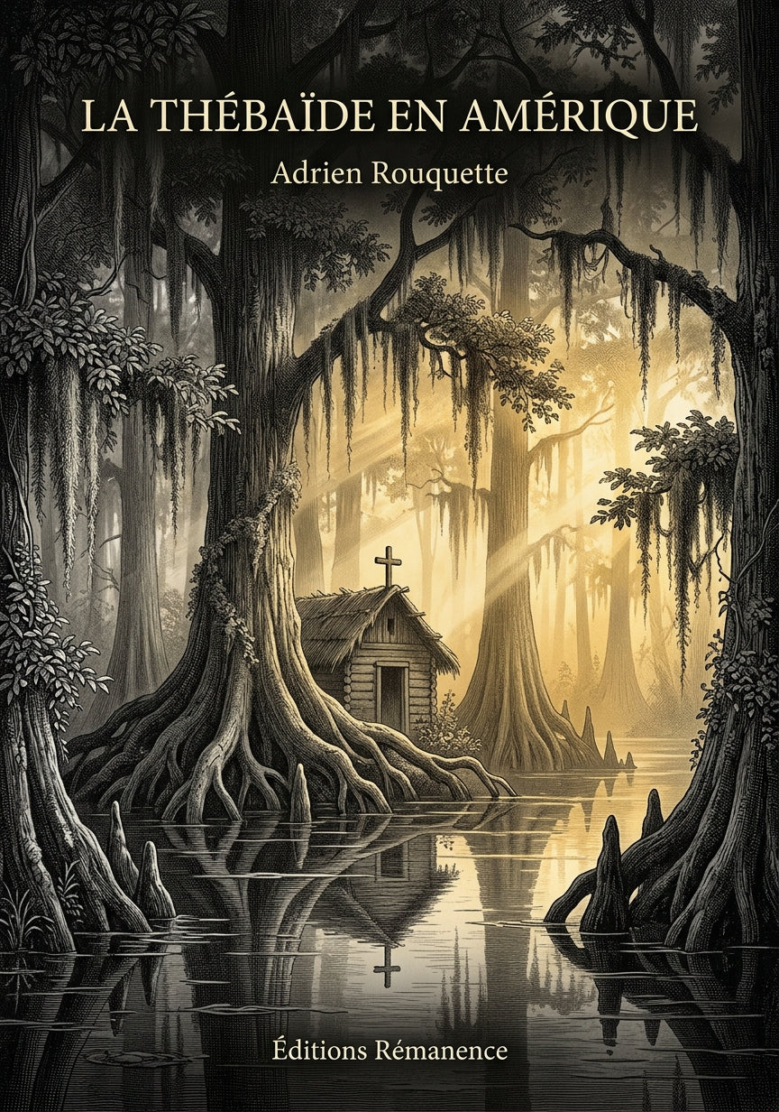 Livre La Thébaïde en Amérique par Adrien Rouquette - Couverture - Editions Remanence