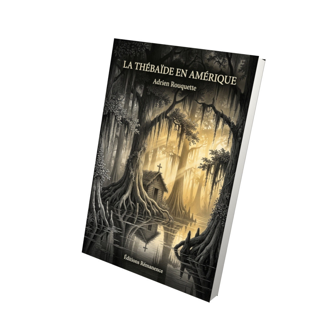 Livre La Thébaïde en Amérique par Adrien Rouquette - Vue 3D - Editions Remanence