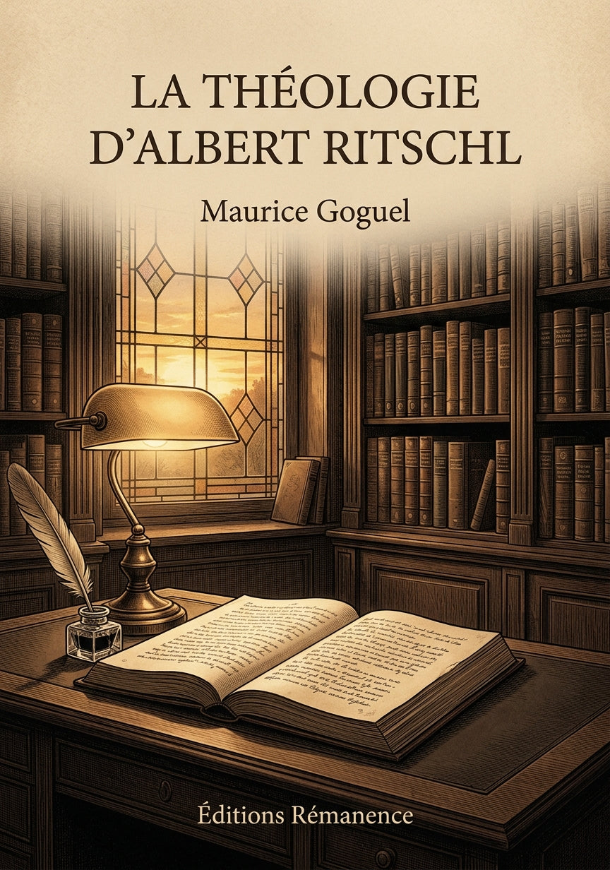 Livre La théologie d'Albert Ritschl par Maurice Goguel - Couverture - Editions Remanence