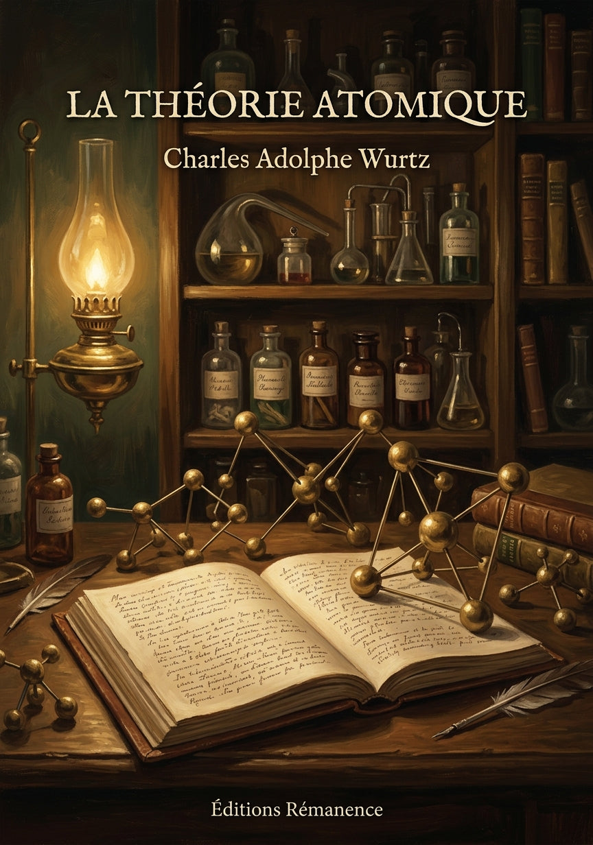 Livre La Théorie atomique par Charles Adolphe Wurtz - Couverture - Editions Remanence