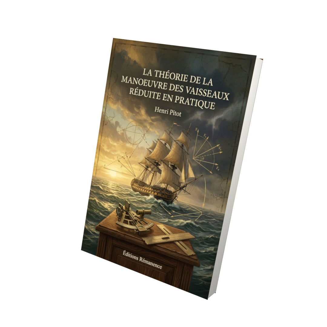 Livre La théorie de la manoeuvre des vaisseaux réduite en pratique par Henri Pitot - Vue 3D - Editions Remanence