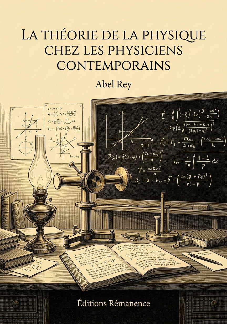 Livre La théorie de la physique chez les physiciens contemporains par Abel Rey - Couverture - Editions Remanence