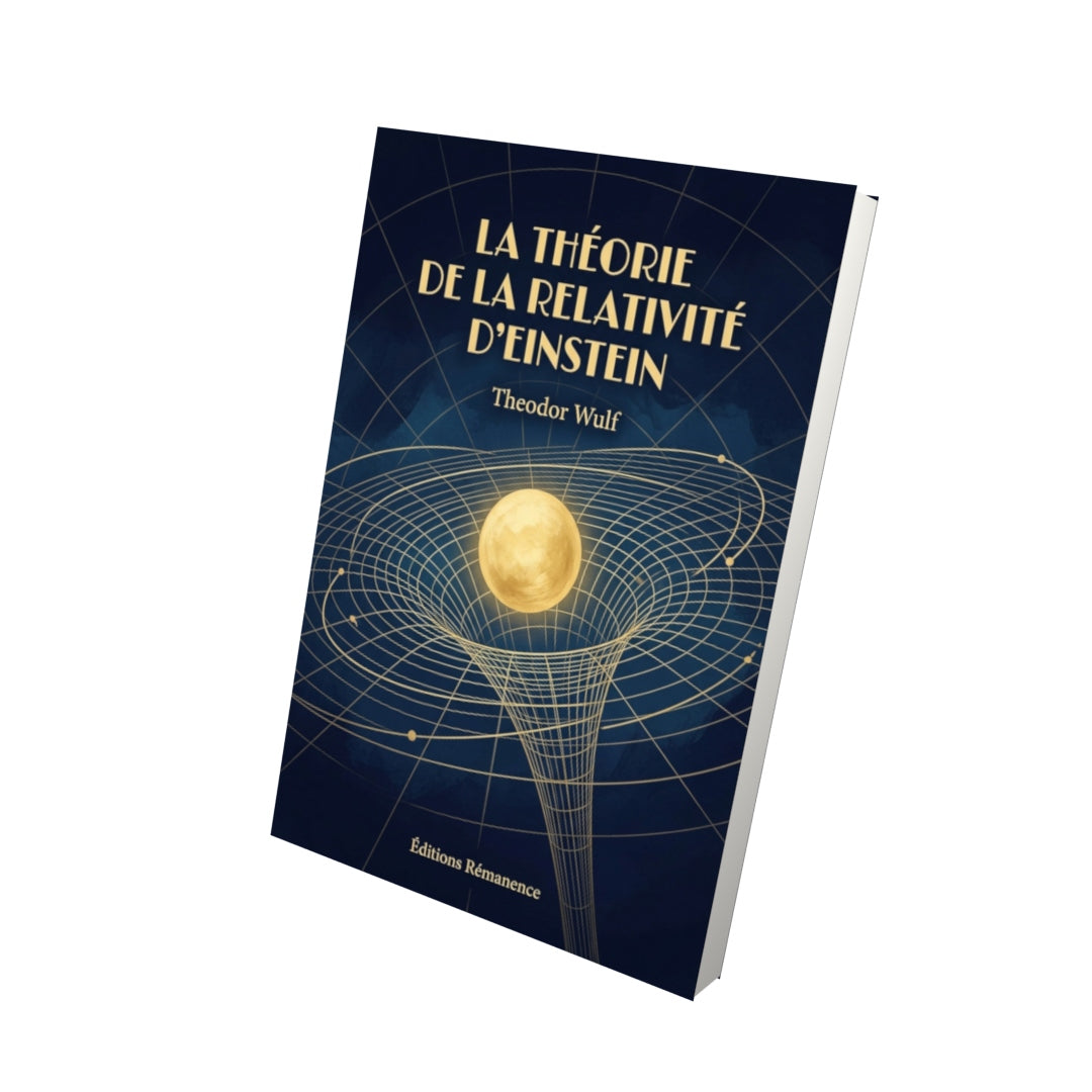 Livre La Théorie de la relativité d’Einstein par Theodor Wulf - Vue 3D - Editions Remanence