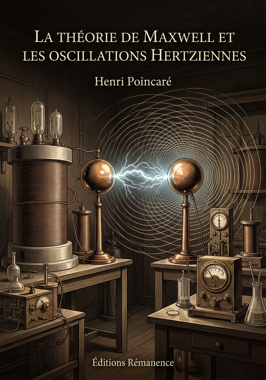 Livre La théorie de Maxwell et les oscillations hertziennes par Henri Poincaré - Couverture - Editions Remanence