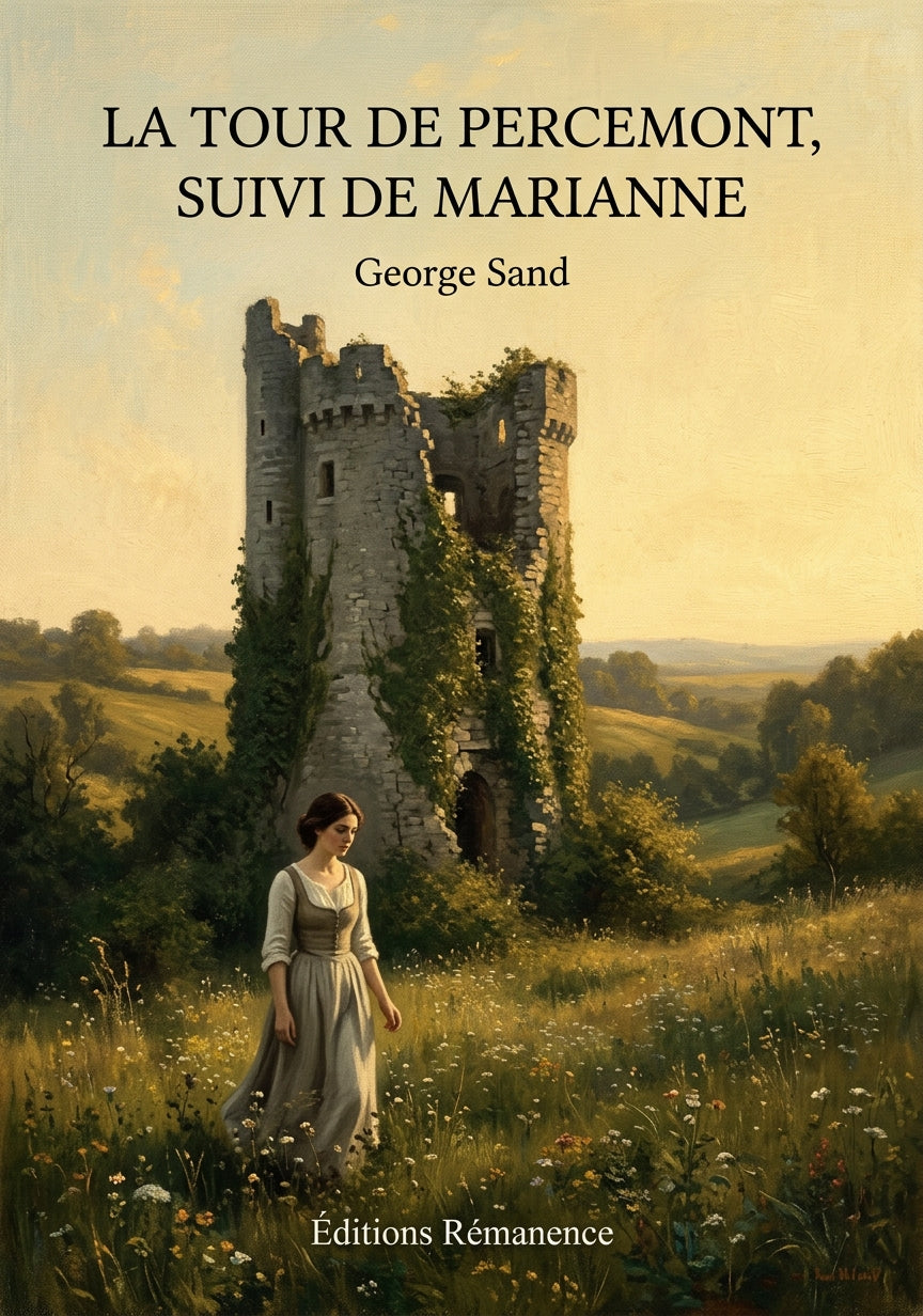 Livre La Tour de Percemont, suivi de Marianne par George Sand - Couverture - Editions Remanence