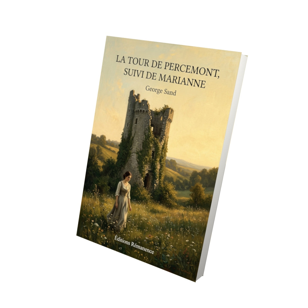 Livre La Tour de Percemont, suivi de Marianne par George Sand - Vue 3D - Editions Remanence