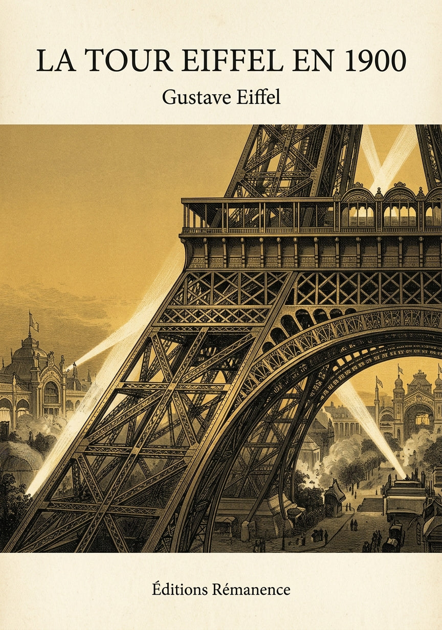 Livre La tour Eiffel en 1900 par Gustave Eiffel - Couverture - Editions Remanence