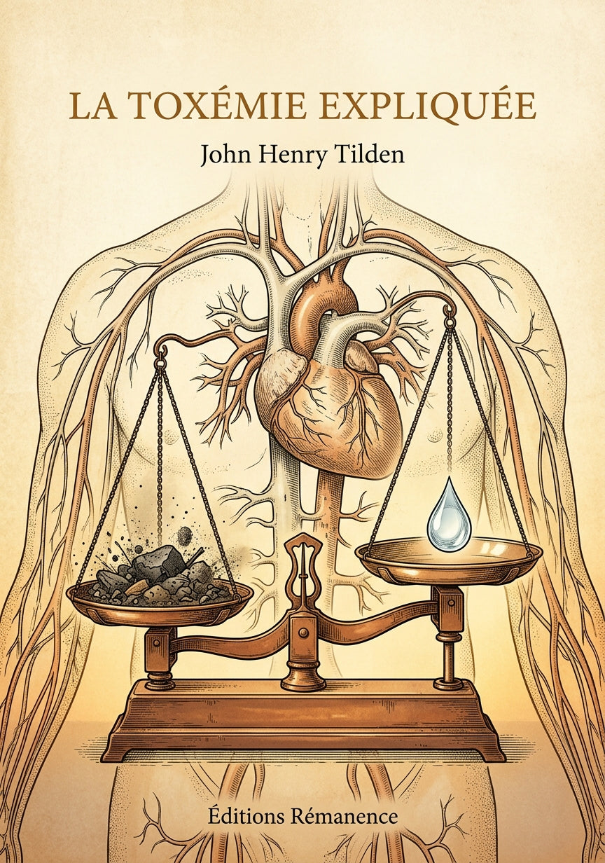Livre La Toxémie expliquée par John Henry Tilden - Couverture - Editions Remanence