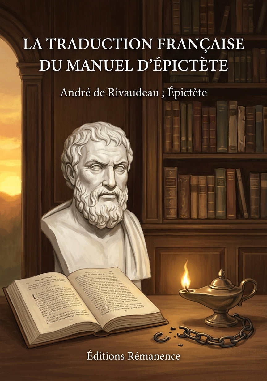 Livre La traduction française du Manuel d’Épictète par André de Rivaudeau ; Épictète - Couverture - Editions Remanence