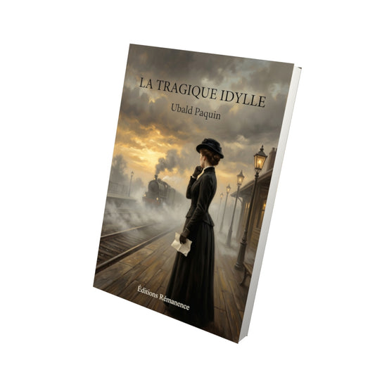 Livre La tragique idylle par Ubald Paquin - Vue 3D - Editions Remanence