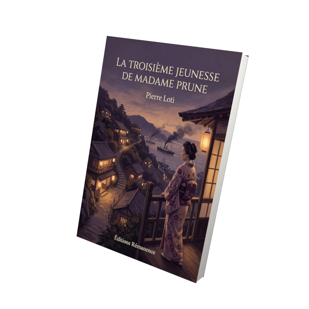 Livre La troisième jeunesse de Madame Prune - Pierre Loti - Vue 3D - Editions Remanence