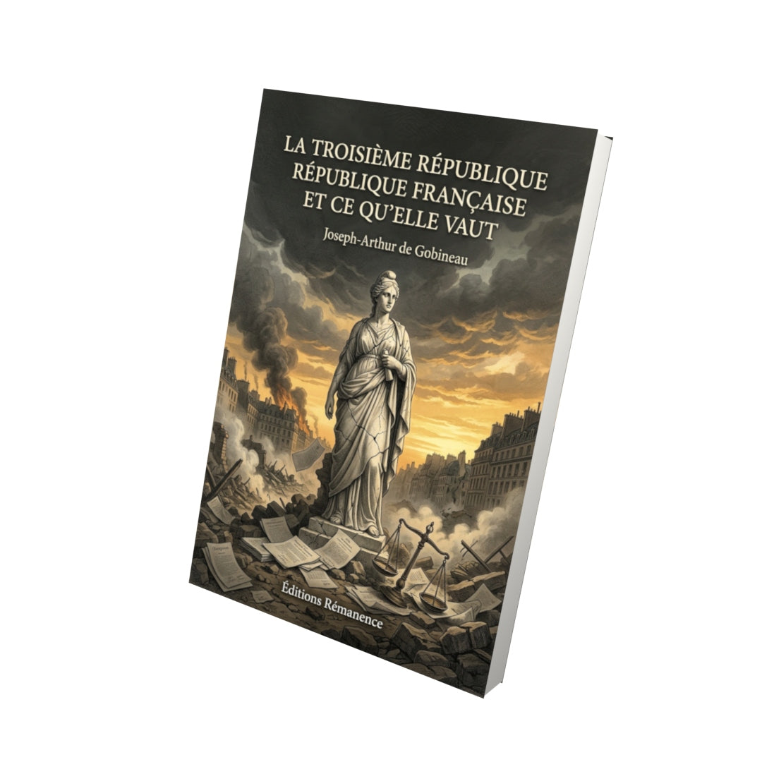 Livre La Troisième République française et ce qu’elle vaut par Joseph-Arthur de Gobineau - Vue 3D - Editions Remanence
