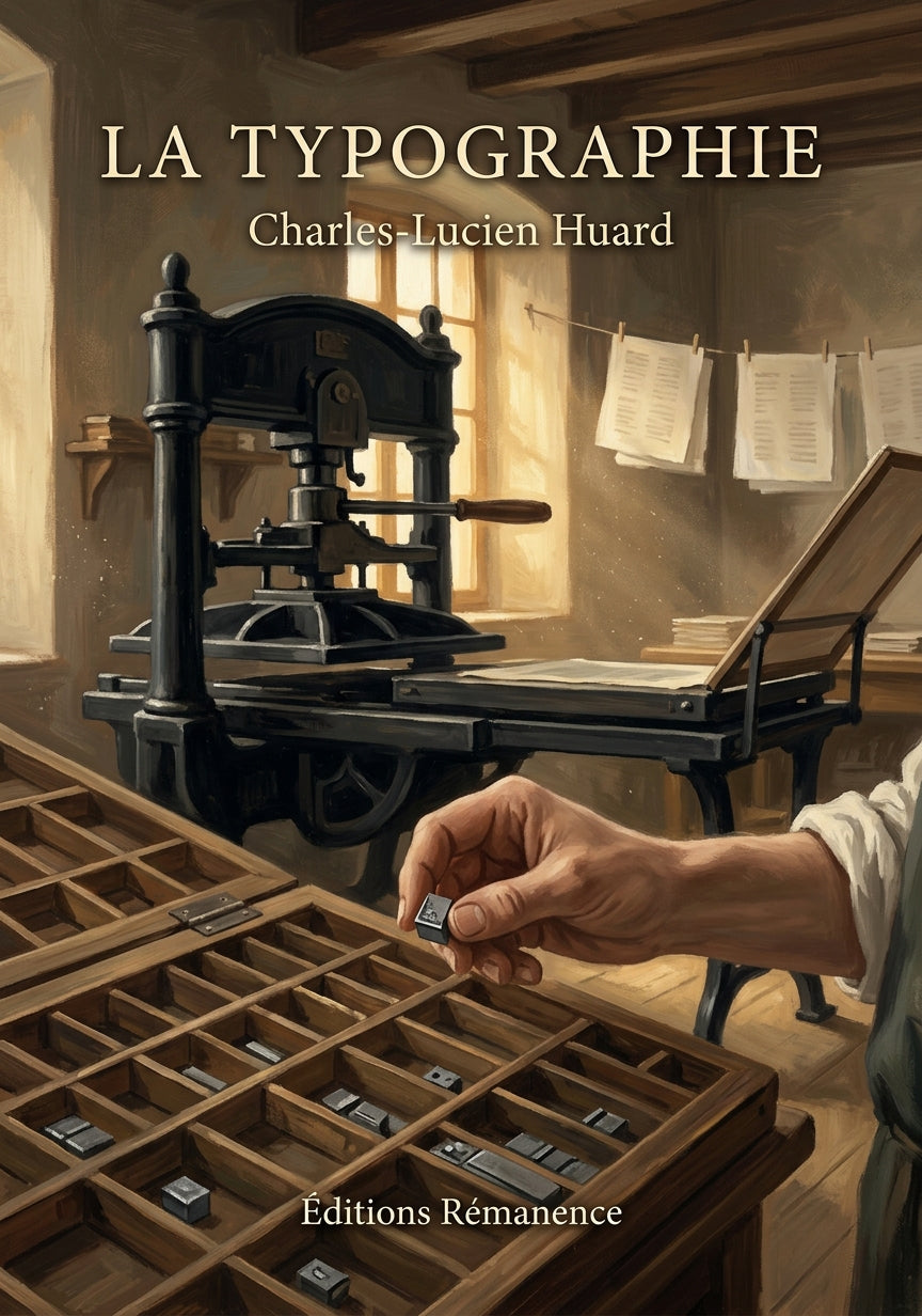 Livre La Typographie par Charles-Lucien Huard - Couverture - Editions Remanence