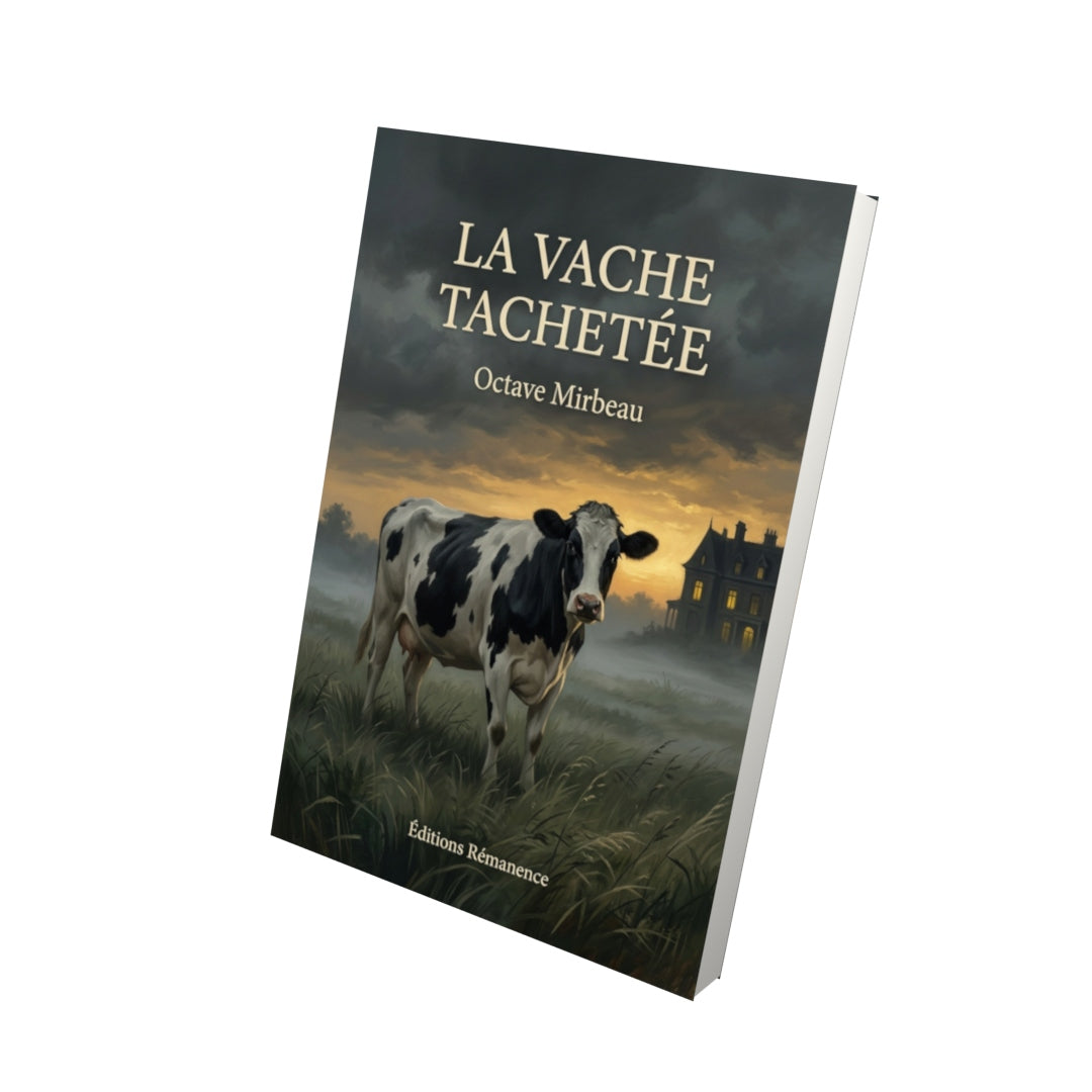 Livre La Vache tachetée par Octave Mirbeau - Vue 3D - Editions Remanence