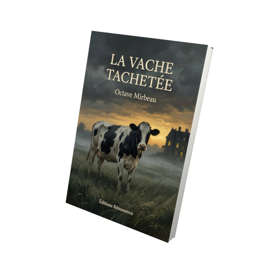 Livre La Vache tachetée par Octave Mirbeau - Vue 3D - Editions Remanence