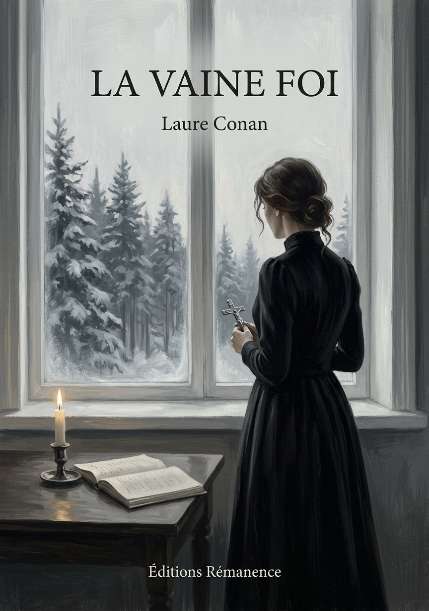 Livre La Vaine foi par Laure Conan - Couverture - Editions Remanence