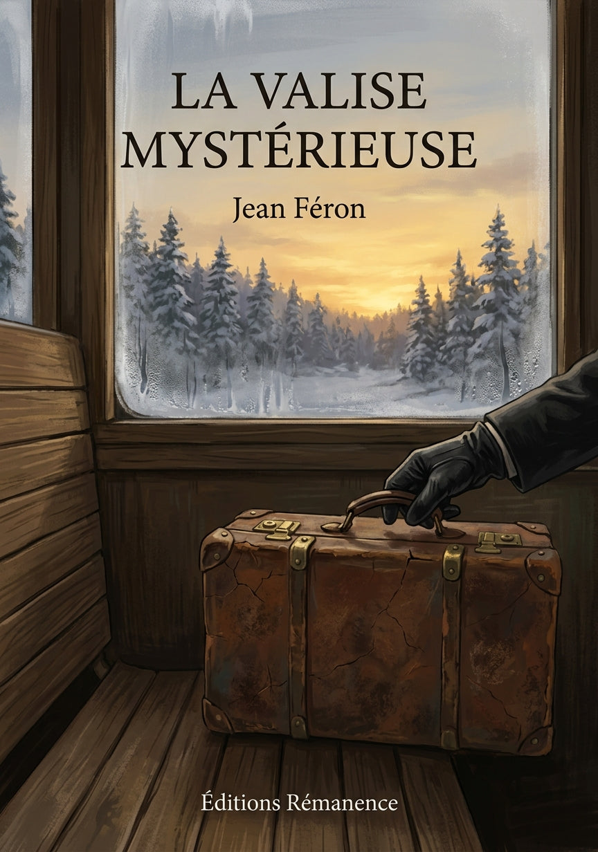 Livre La valise mystérieuse par Jean Féron - Couverture - Editions Remanence