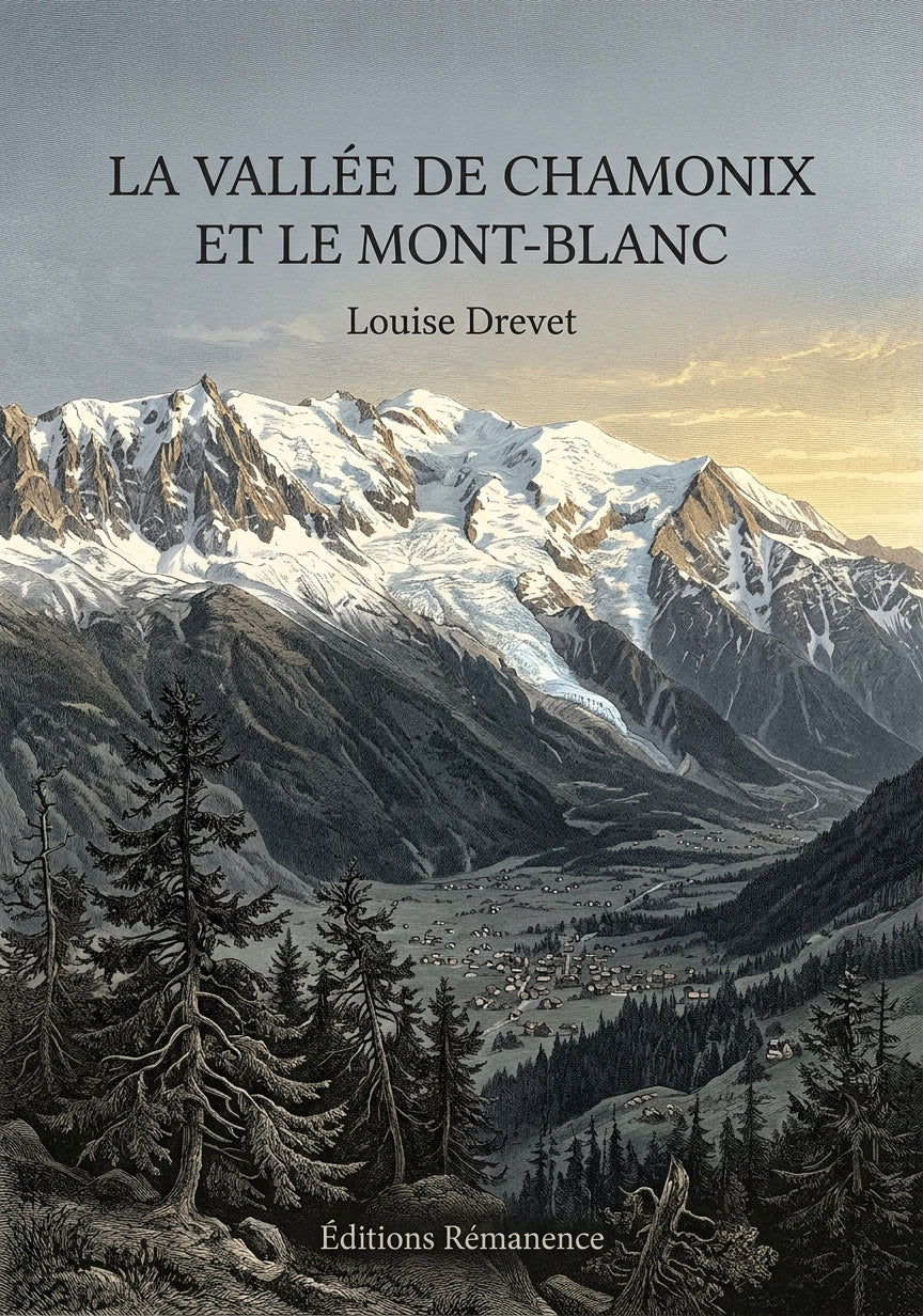 Livre La Vallée de Chamonix et le Mont-Blanc par Louise Drevet - Couverture - Editions Remanence