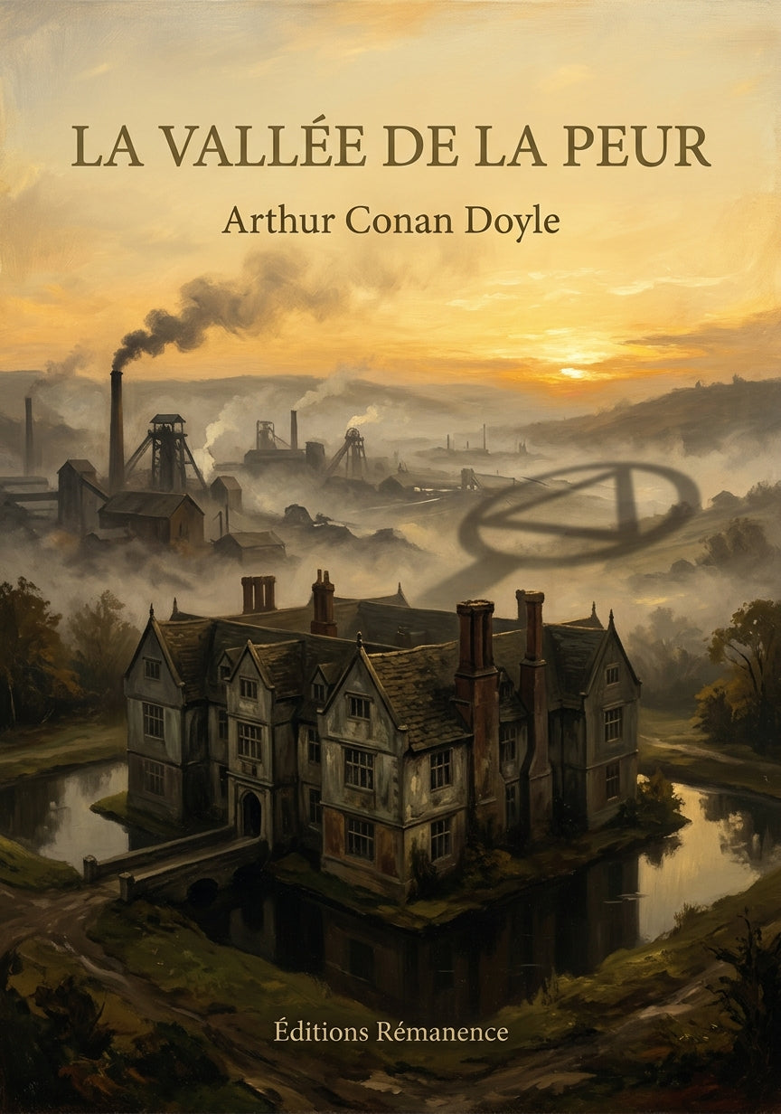 Livre La Vallée de la peur par Arthur Conan Doyle - Couverture - Editions Remanence
