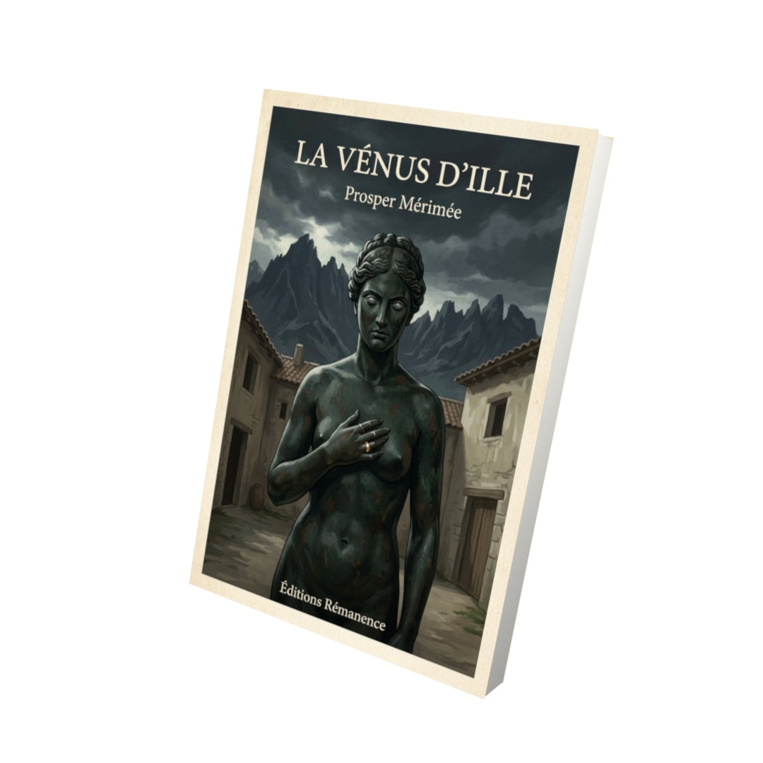 Livre La Vénus d'Ille - Prosper Mérimée - Vue 3D - Editions Remanence