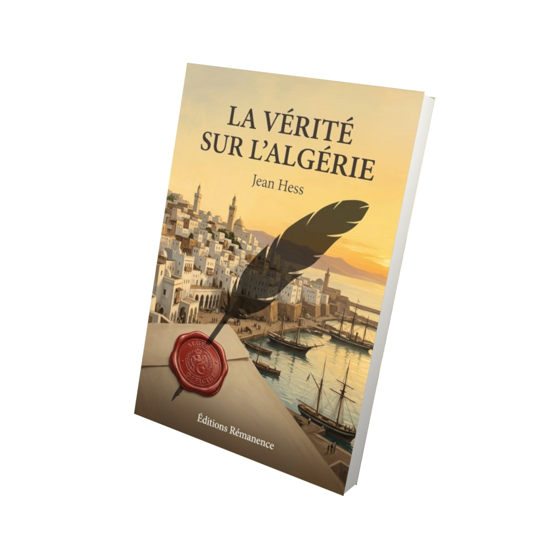 Livre La Vérité sur l’Algérie par Jean Hess - Vue 3D - Editions Remanence