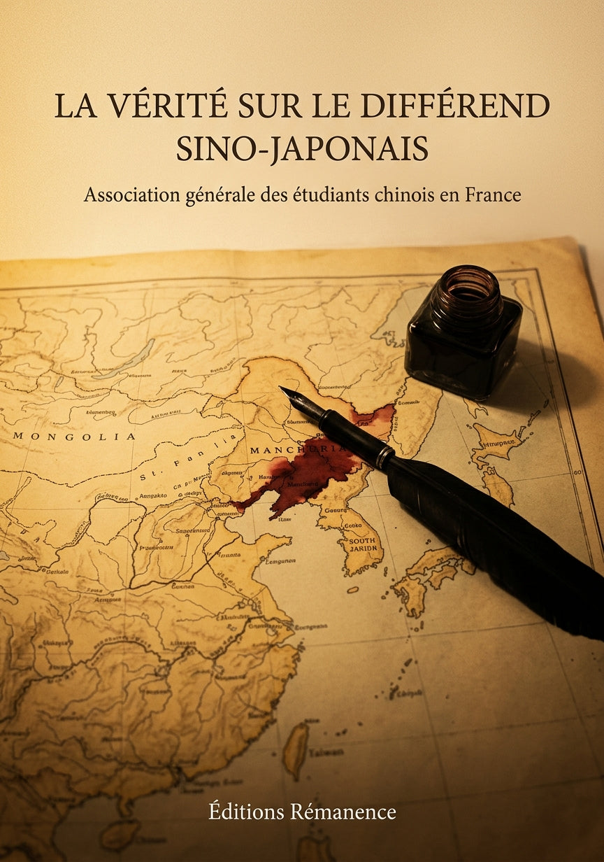 Livre La Vérité sur le différend sino-japonais par Association générale des étudiants chinois en France - Couverture - Editions Remanence