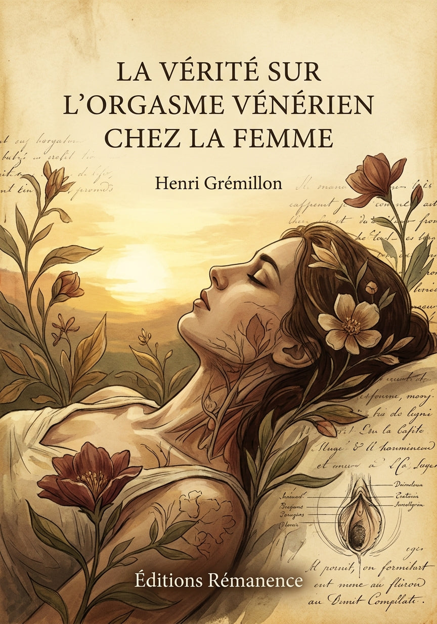 Livre La vérité sur l’orgasme vénérien chez la femme par Henri Grémillon - Couverture - Editions Remanence