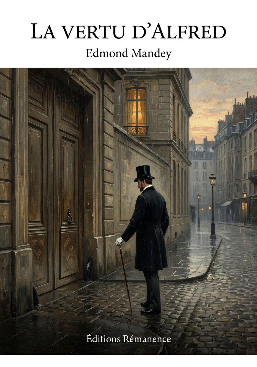 Livre La Vertu d’Alfred par Edmond Mandey - Couverture - Editions Remanence