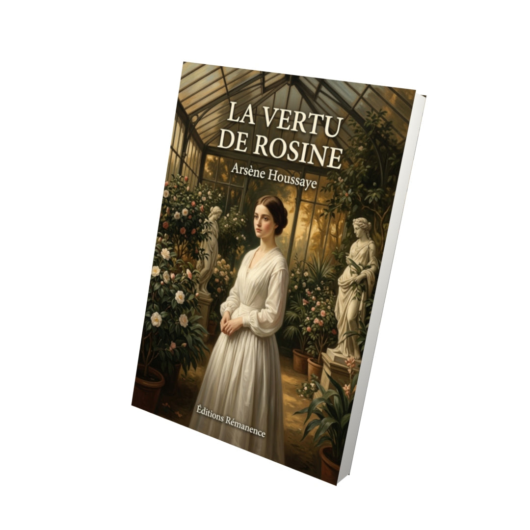 Livre La Vertu de Rosine par Arsène Houssaye - Vue 3D - Editions Remanence