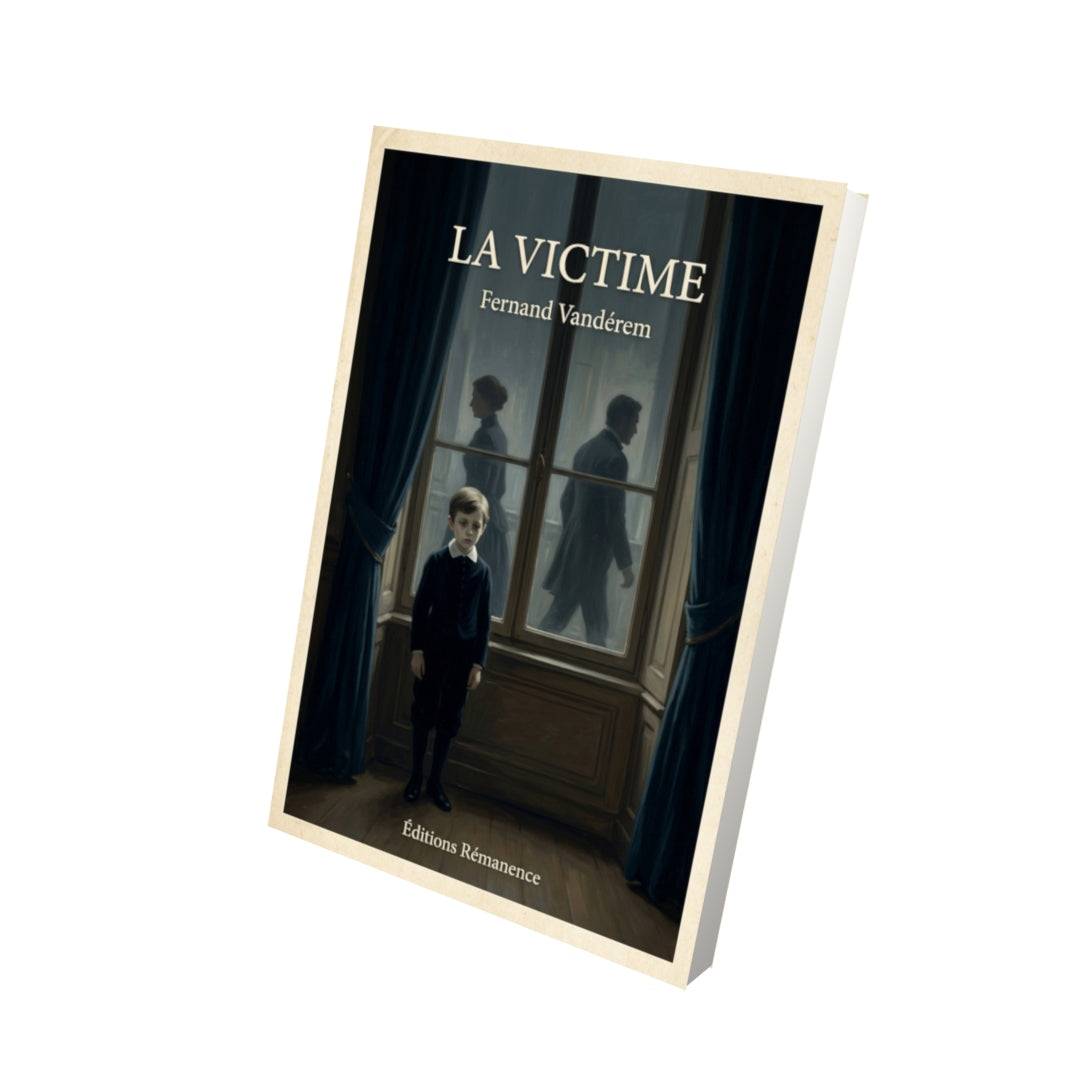 Livre La victime - Fernand Vandérem - Vue 3D - Editions Remanence